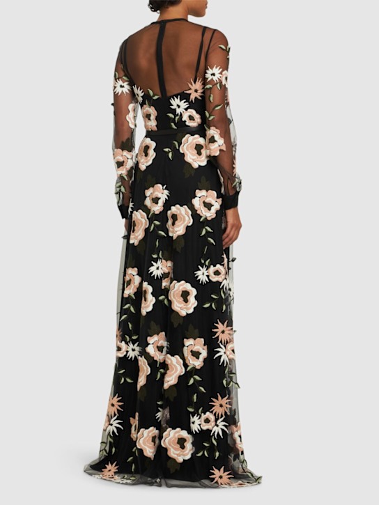 Elie Saab: Besticktes, langes Tüllkleid