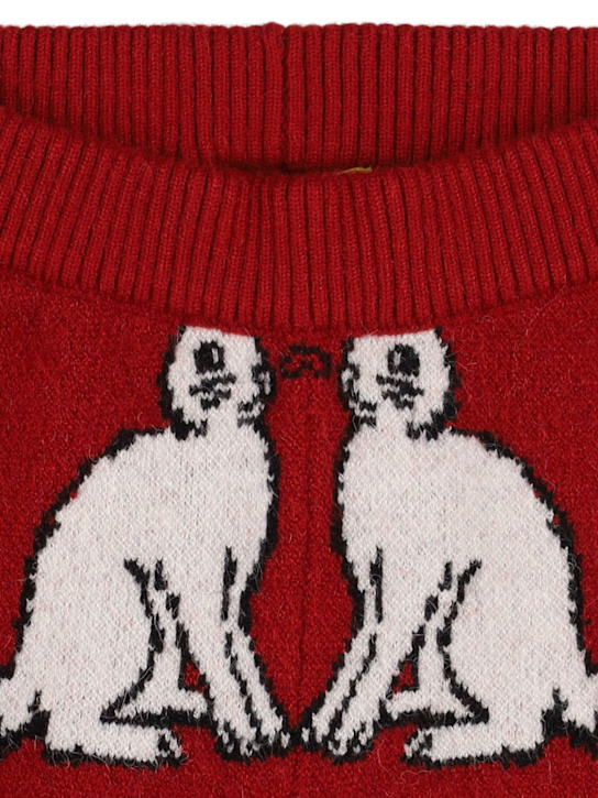 Maison Mangostan - Shorts in maglia di misto viscosa con stampa