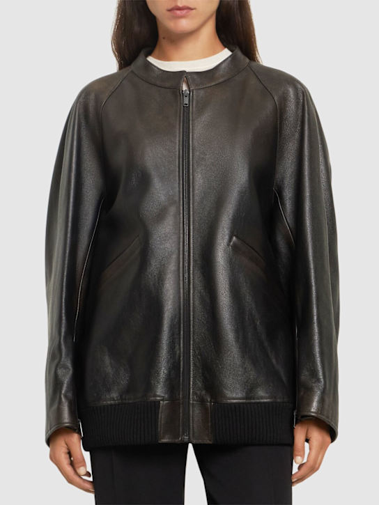 The Row: Bomberjacke aus Leder „Kengia“