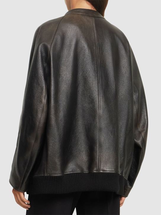 The Row: Bomberjacke aus Leder „Kengia“