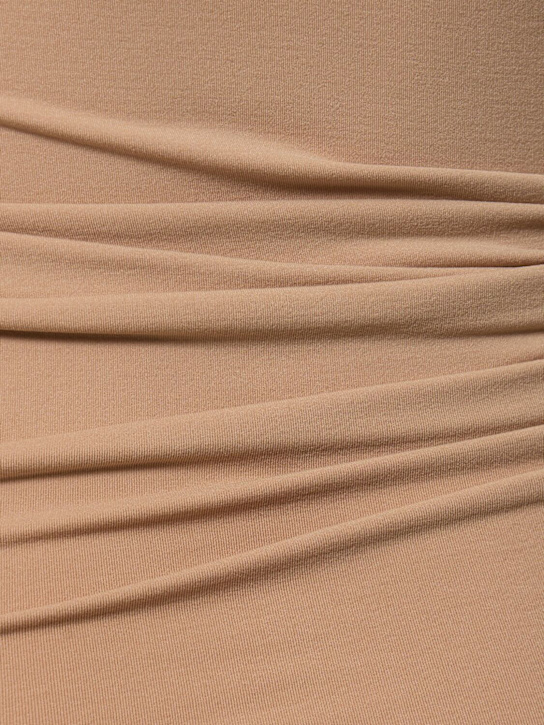 Andreadamo: Robe mi-longue sculptante en jersey