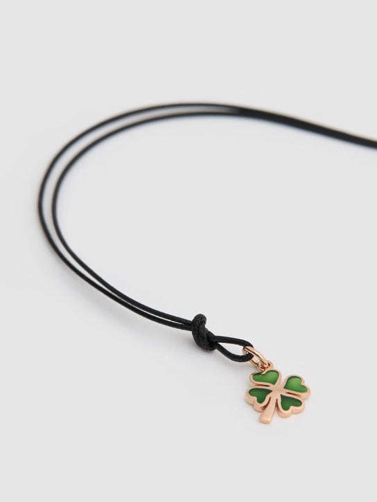 DoDo: Rondelle 9kt rose gold clover charm