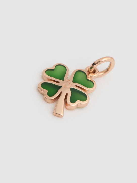 DoDo: Rondelle 9kt rose gold clover charm
