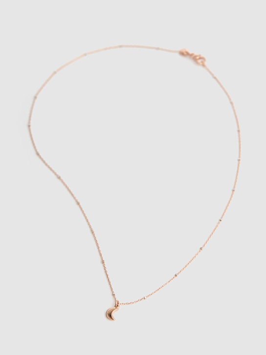 DoDo: 9kt Rose gold Mini Moon collar necklace