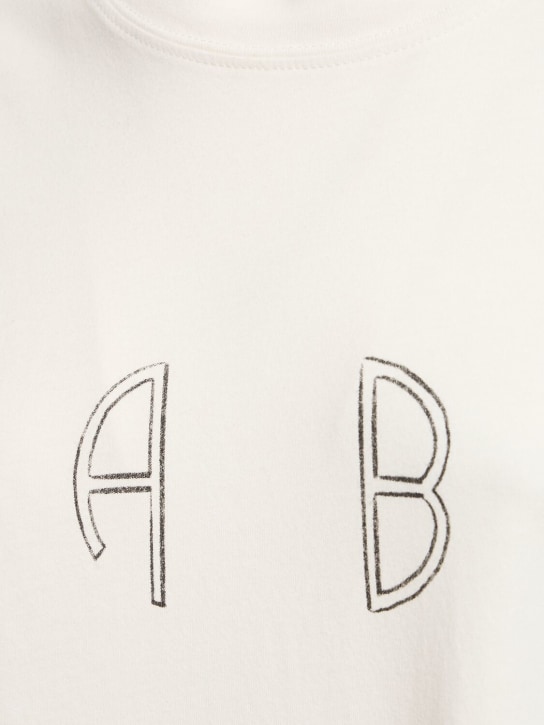 ANINE BING: T-Shirt aus Baumwolljersey „Kent“