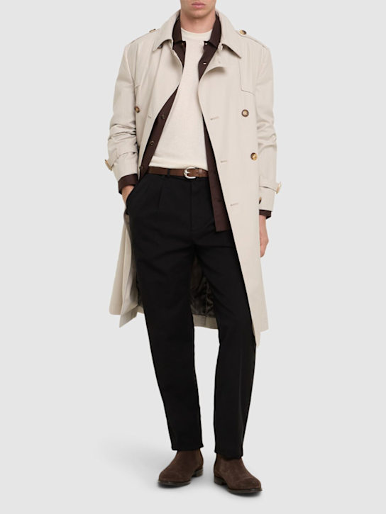 Brunello Cucinelli - Hose aus Baumwollgabardine