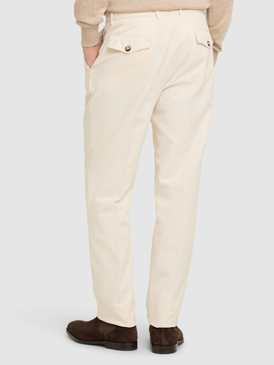Brunello Cucinelli: Hose aus Baumwollgabardine