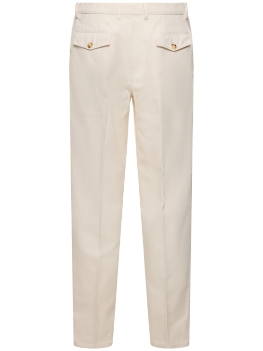 Brunello Cucinelli: Hose aus Baumwollgabardine