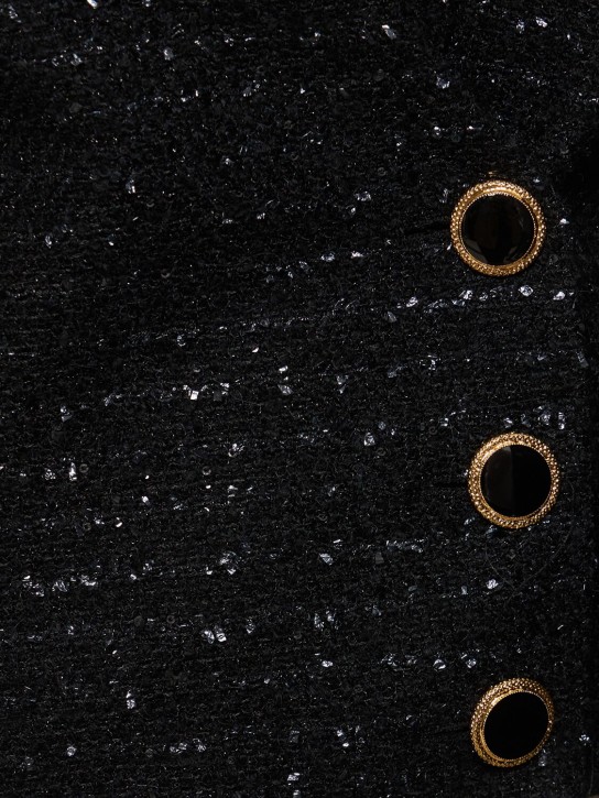 Alessandra Rich: Veste en tweed à sequins