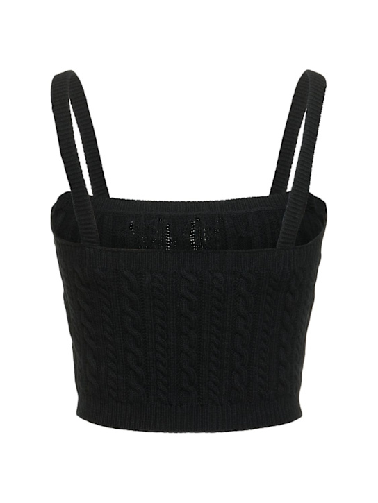 Alessandra Rich: Top in maglia di lana