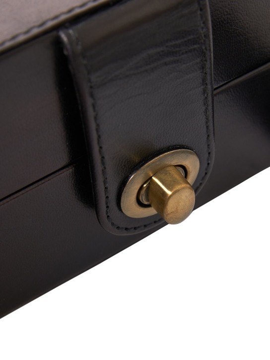 The Conran Shop: Jeu de backgammon en cuir à finition noire