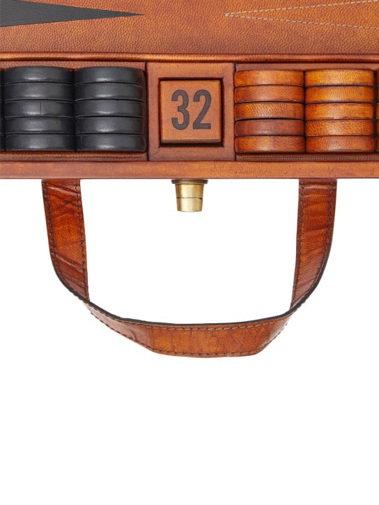 The Conran Shop: Jeu de backgammon en bois et cuir