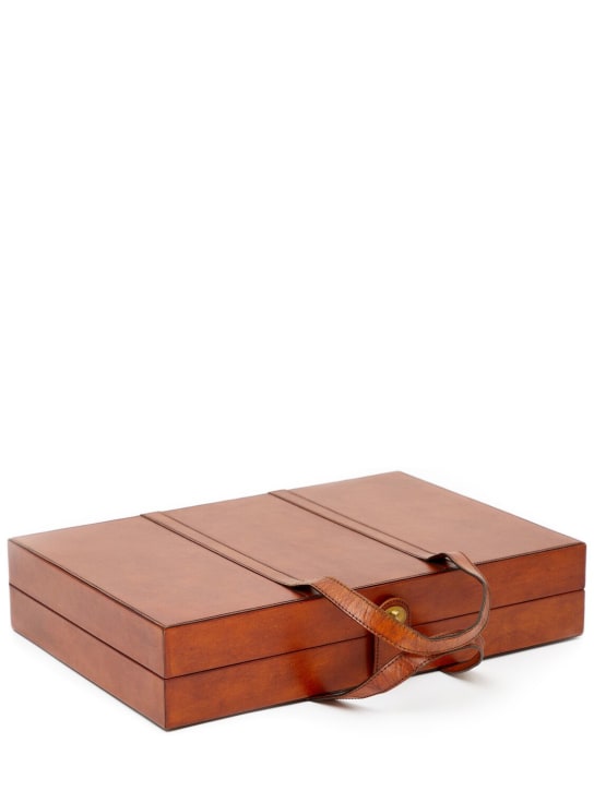 The Conran Shop: Jeu de backgammon en bois et cuir
