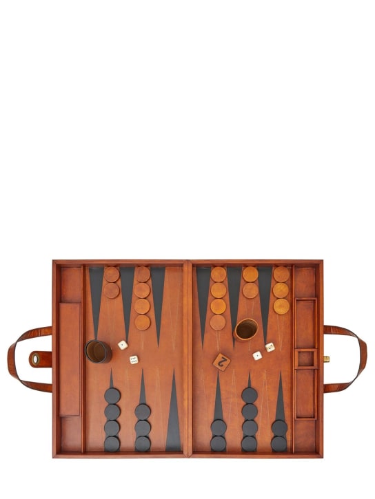 The Conran Shop: Jeu de backgammon en bois et cuir