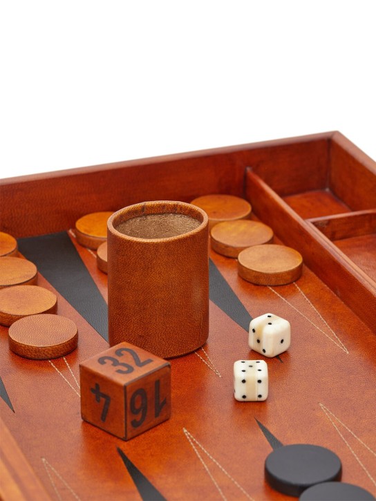The Conran Shop - Jeu de backgammon en bois et cuir