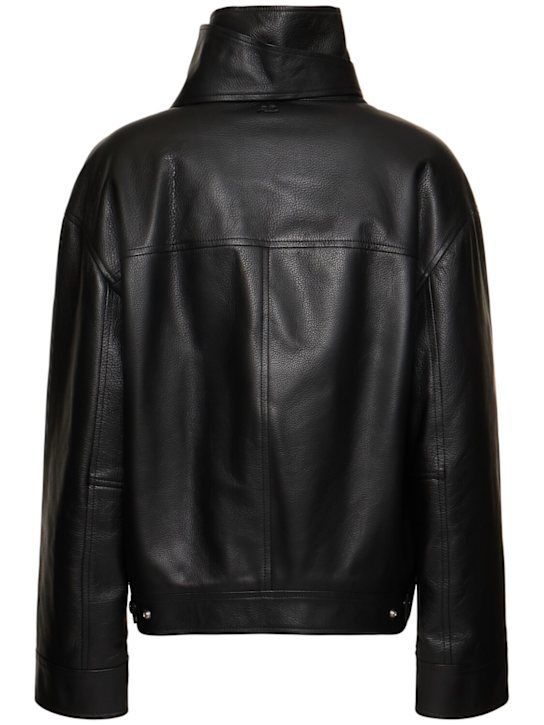 Courrèges: Leather motorcycle jacket
