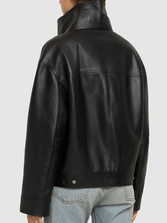 Courrèges: Leather motorcycle jacket