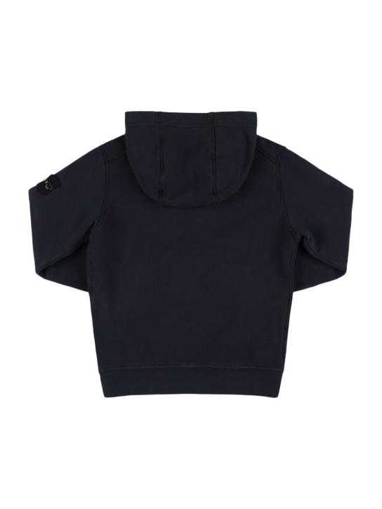 Stone Island Junior: Sweat-shirt en coton biologique à capuche