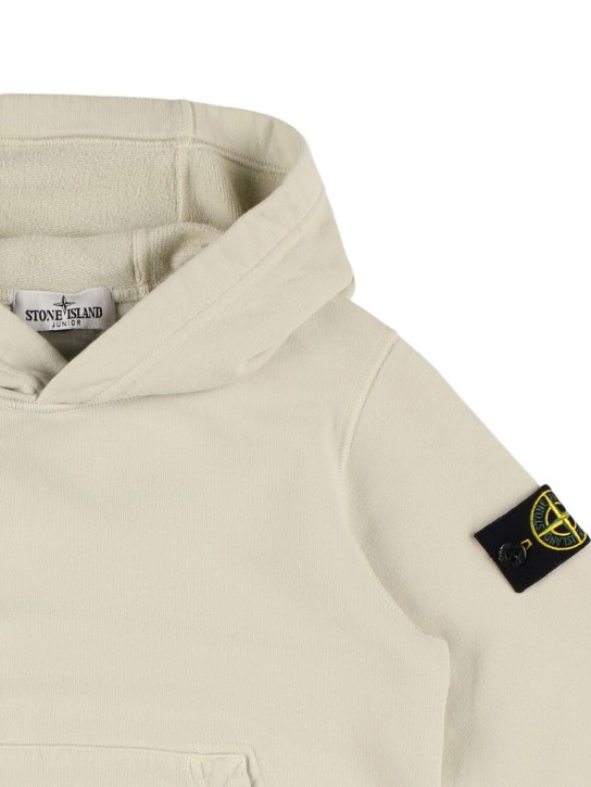 Stone Island Junior - Sweat-shirt en coton biologique à capuche