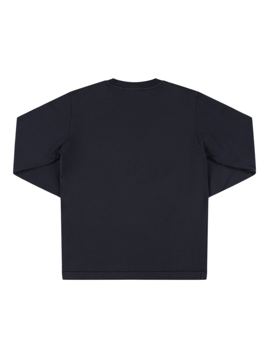Stone Island Junior: T-shirt en coton à manches longues