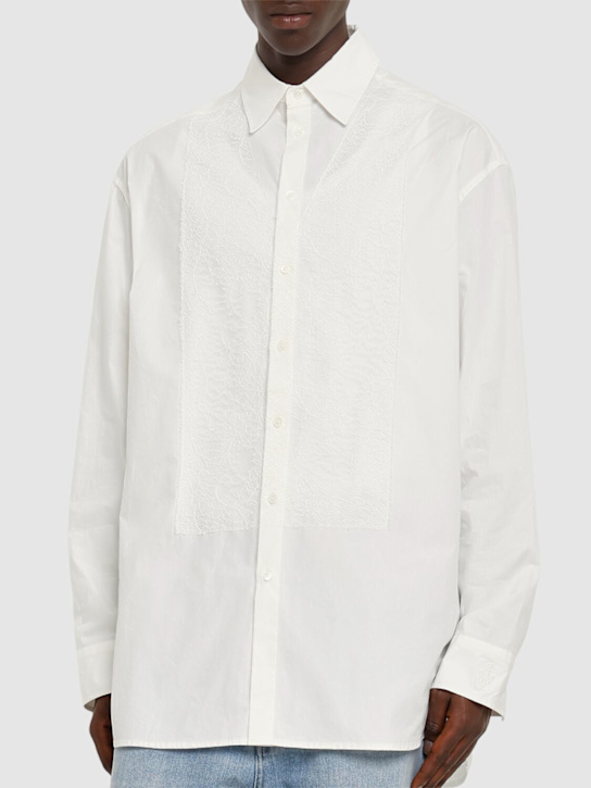 JW Anderson: Camicia con applicazioni in pizzo