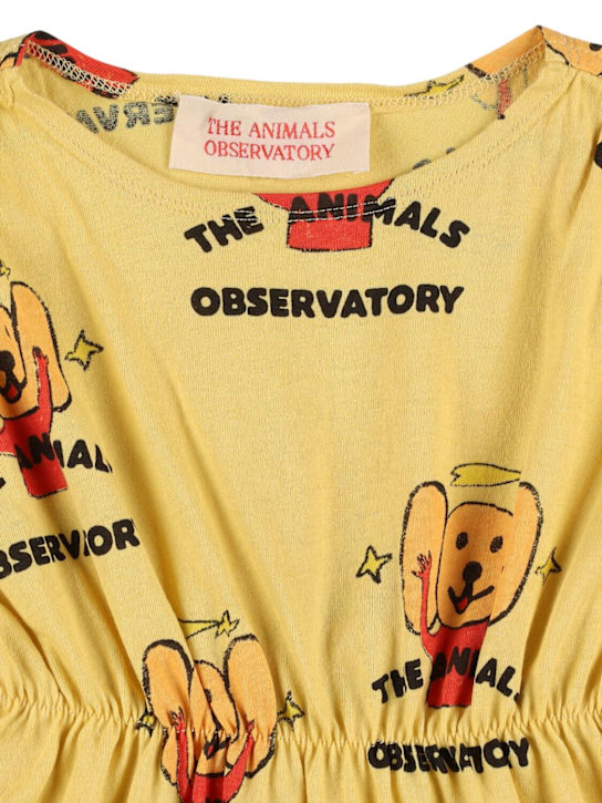 The Animals Observatory - Bedrucktes Kleid aus Baumwolljersey