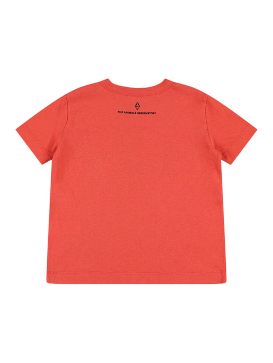 The Animals Observatory: T-shirt en jersey de coton imprimé