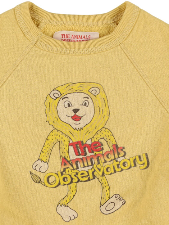 The Animals Observatory: Sweat-shirt en coton imprimé