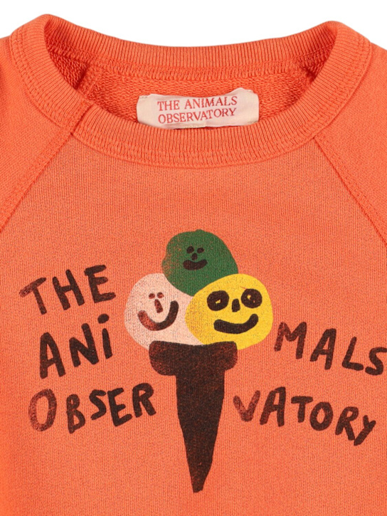 The Animals Observatory: Sweat-shirt en coton imprimé