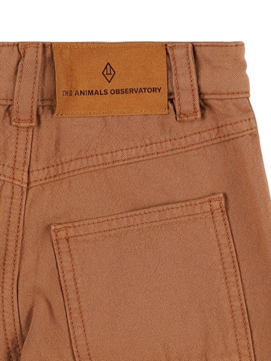 The Animals Observatory: Pantalon en gabardine de coton imprimé
