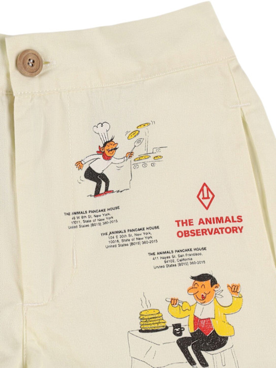 The Animals Observatory: Short en sergé de coton imprimé