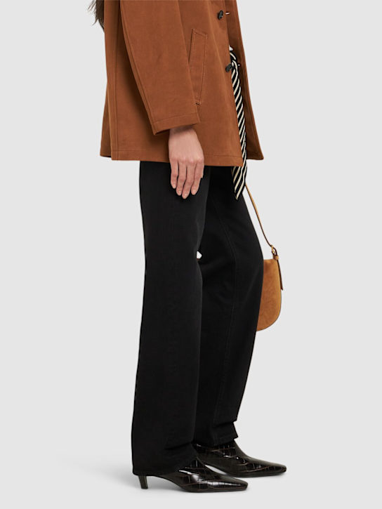 Toteme - 50MM STIEFELETTEN AUS LEDER MIT KROKOPRÄGUNG