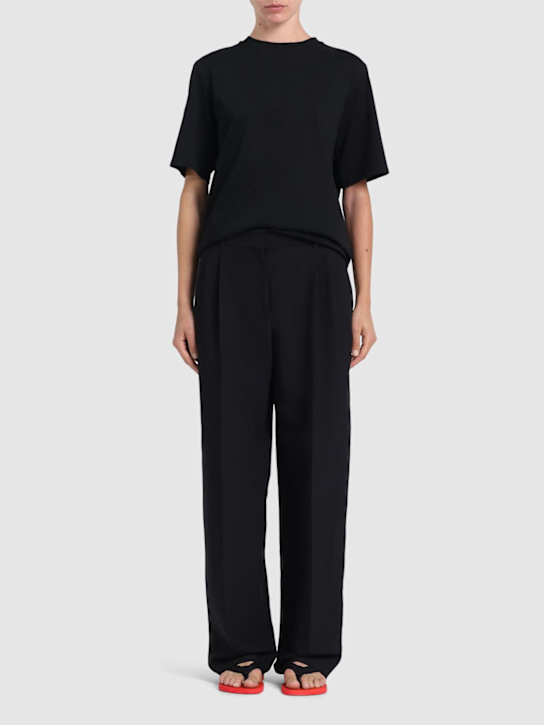 The Row - Pantaloni Lilas in misto lana