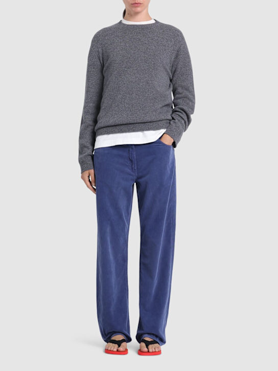 The Row: Pantalon droit en coton côtelé Tarley