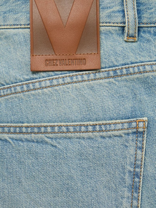 Valentino: Jean en denim de coton délavé