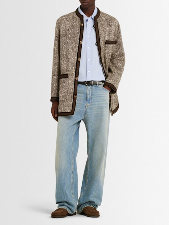 Valentino - Jean en denim de coton délavé