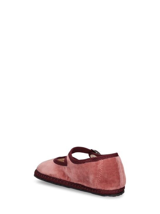 Vibi Venezia: Mocassins en velours de coton Mary Jane