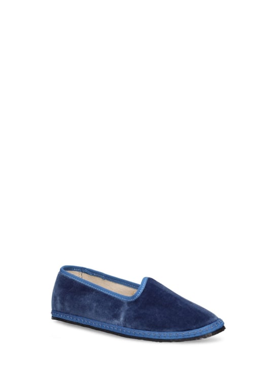 Vibi Venezia: Mocasines de terciopelo de algodón