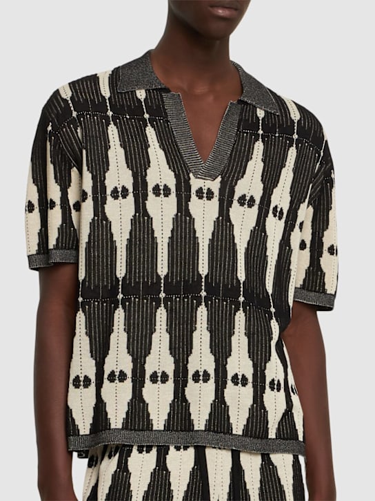 Commas: Polo en maille jacquard Ritual