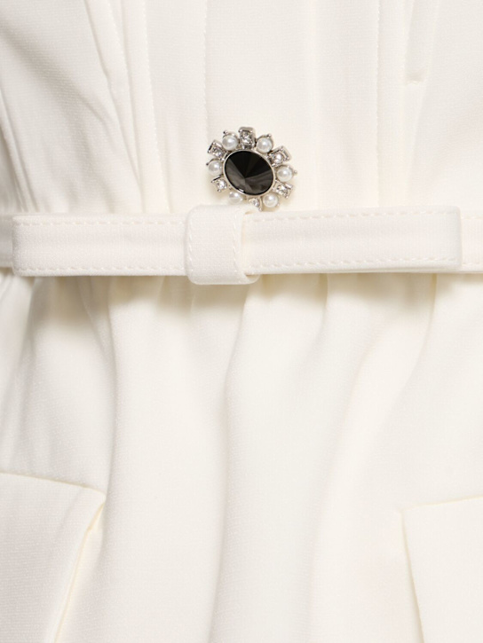 Self-portrait: Jumpsuit aus Stretch-Krepp