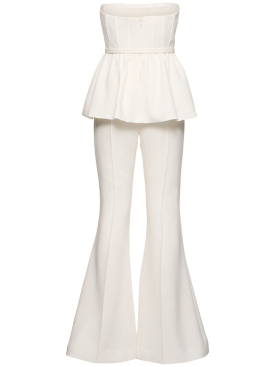 Self-portrait: Jumpsuit aus Stretch-Krepp