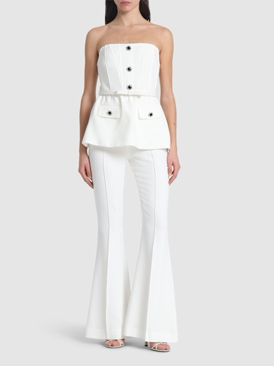 Self-portrait - Jumpsuit aus Stretch-Krepp