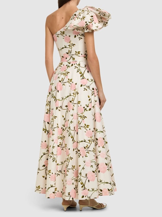 Giambattista Valli: Vestido largo de popelina estampado