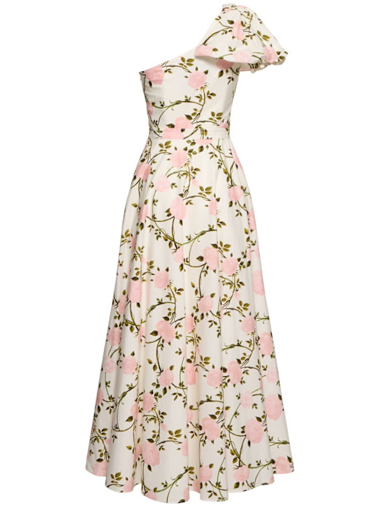 Giambattista Valli: Vestido largo de popelina estampado