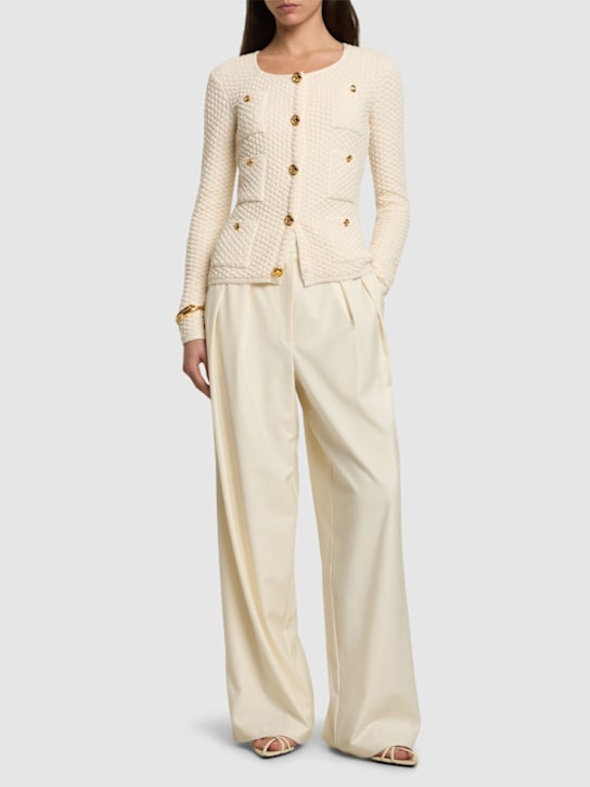 Giambattista Valli - Cardigan in maglia con taschini