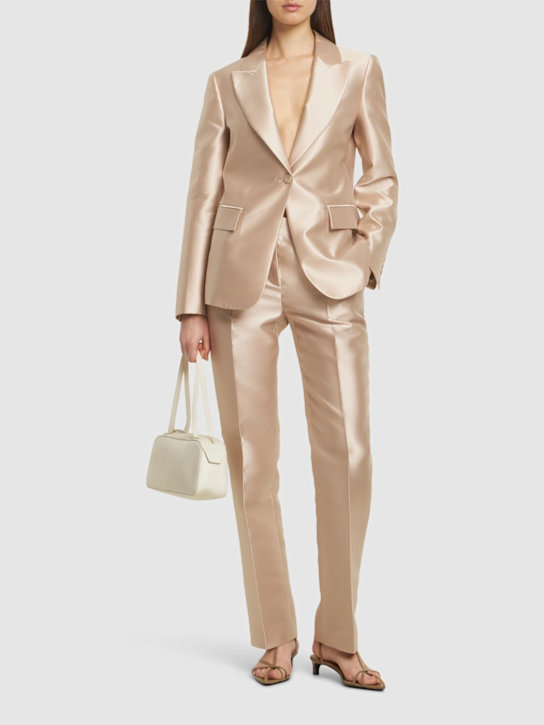 Alberta Ferretti: Mikado slim pants