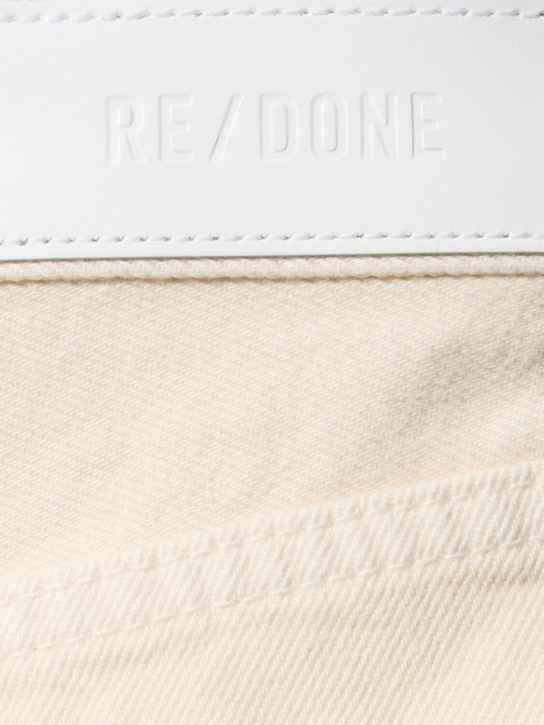 RE/DONE: Jeans rectos de algodón