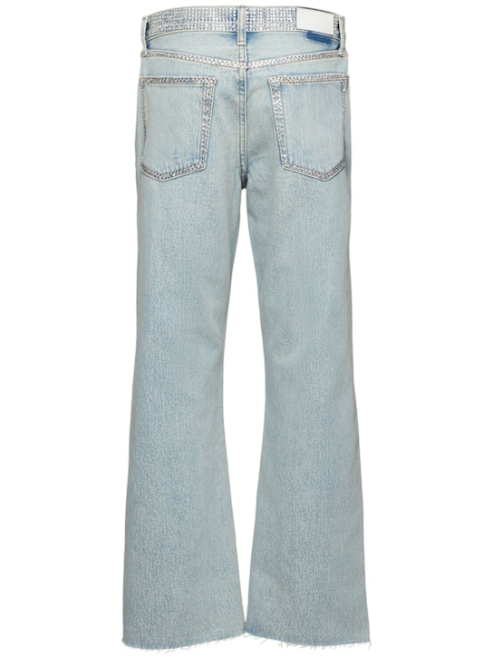 RE/DONE: Jeans dritti cropped con decorazioni