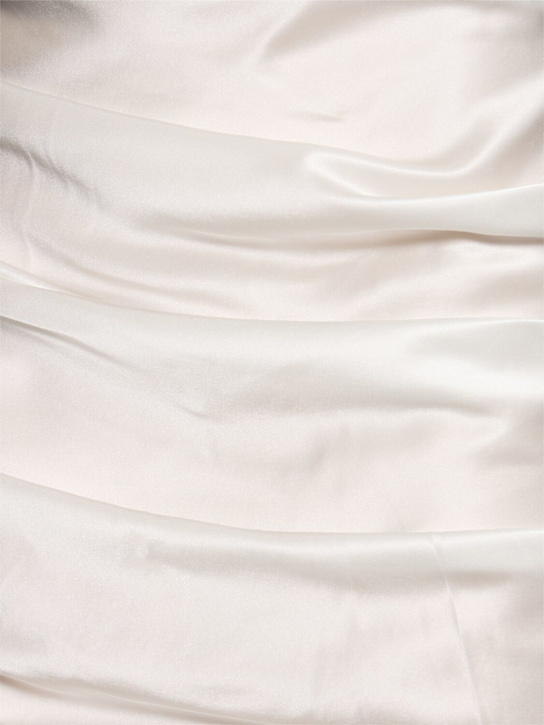 Giuseppe Di Morabito: Robe courte en satin de soie drapée