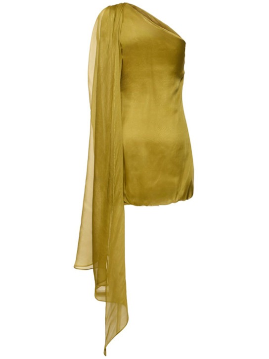 Giuseppe Di Morabito: Vestito in raso di seta drappeggiato